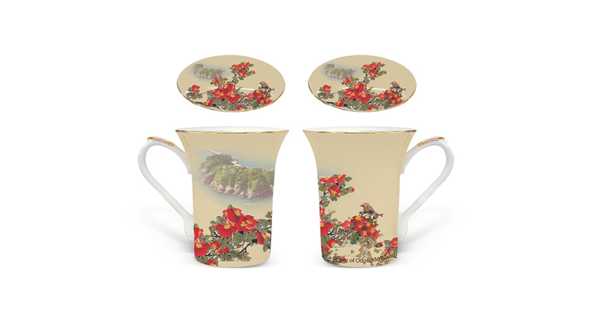 2013 Camellia flower Mug Set